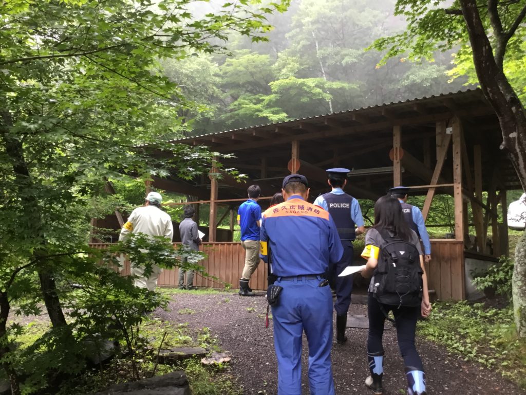 キャンプ場安全対策パトロール2019(小諸市の天狗温泉山荘) 「旬」の宅配便~佐久っと通信~