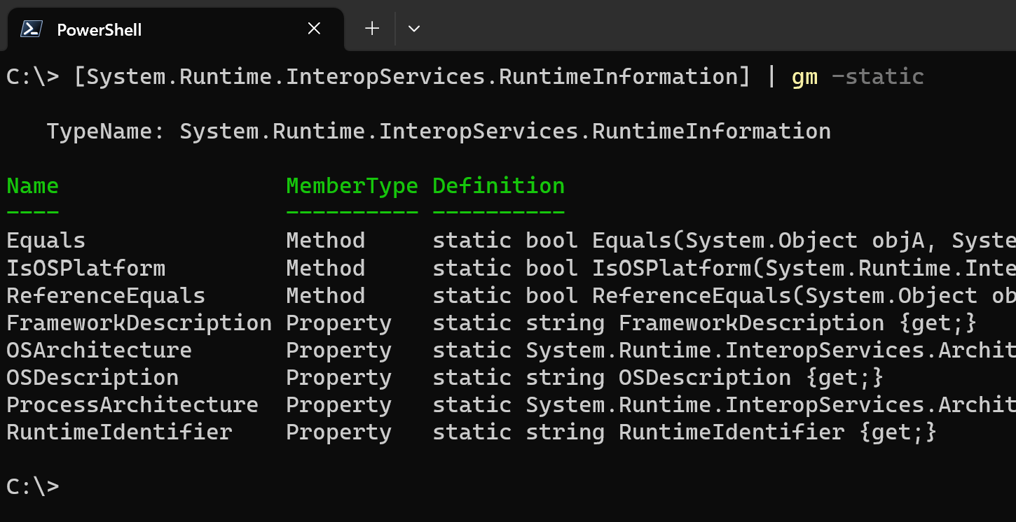 How to get OS architecture in Windows PowerShell JMPInline