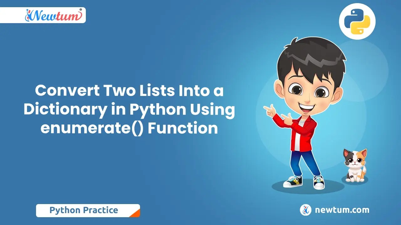 Convert Two Lists Into a Dictionary in Python Using enumerate() Function