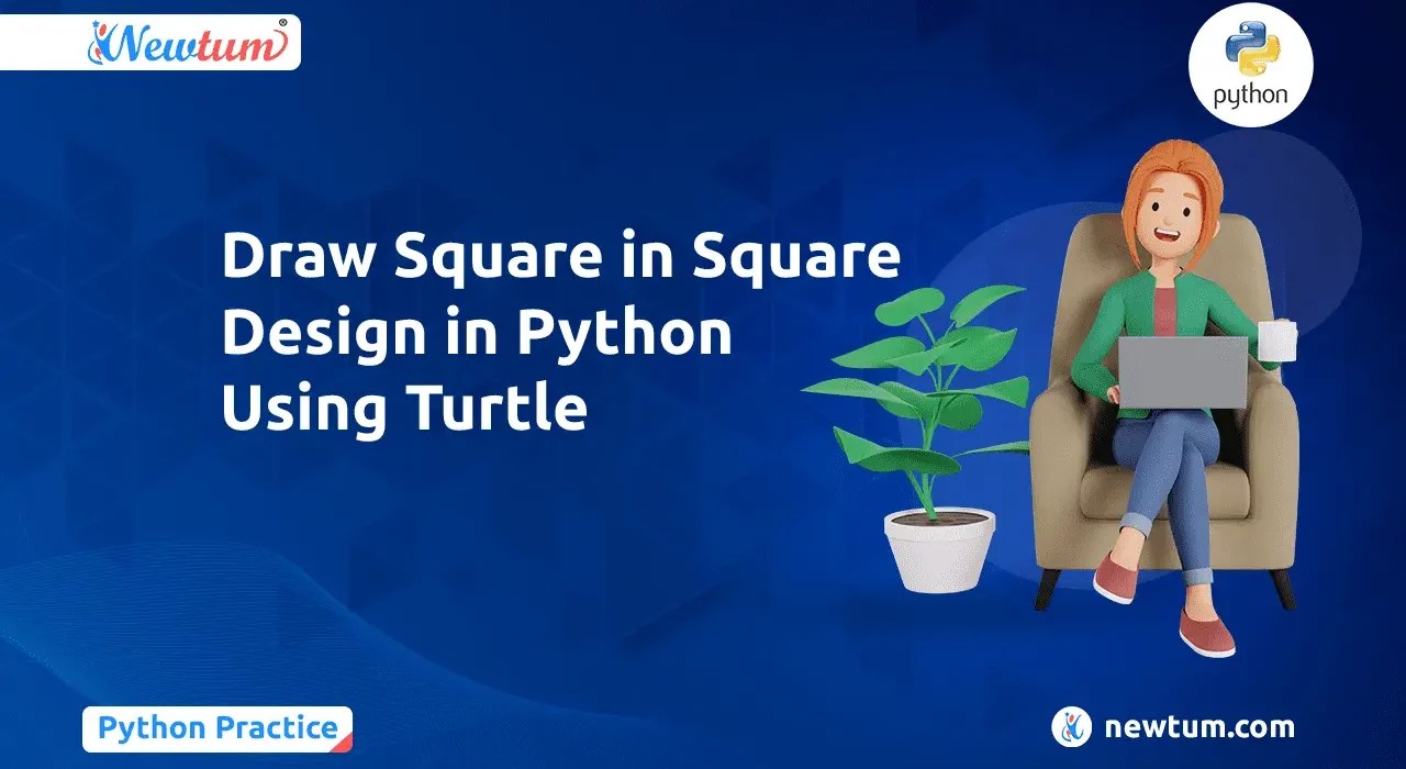 Draw Square in Square Design in Python Using Turtle