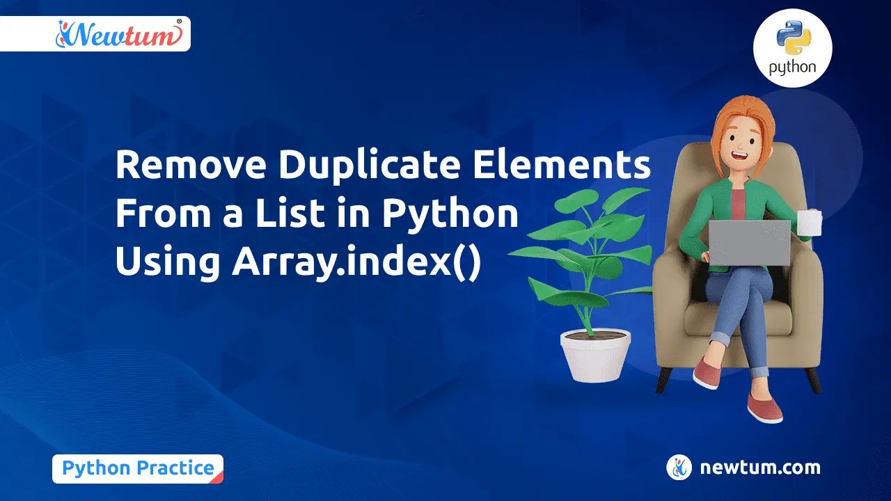 Remove Duplicate Elements From a List in Python Using Array.index()