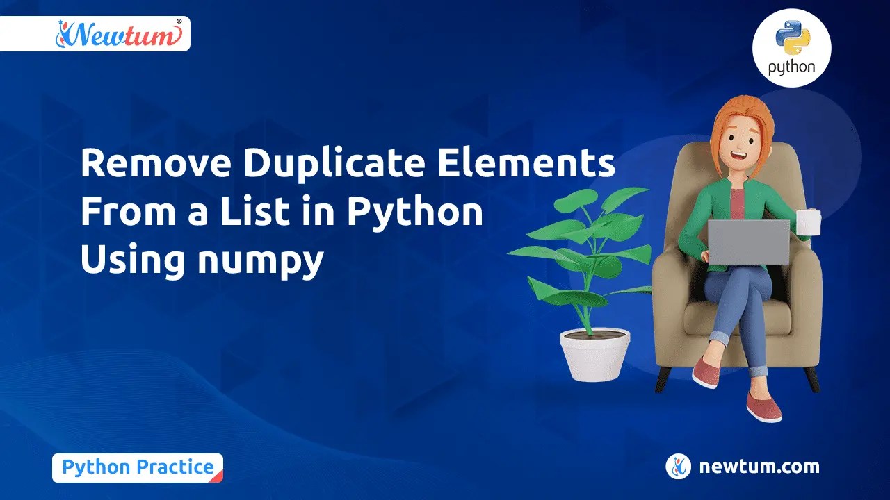 Remove Duplicate Elements From a List in Python Using numpy
