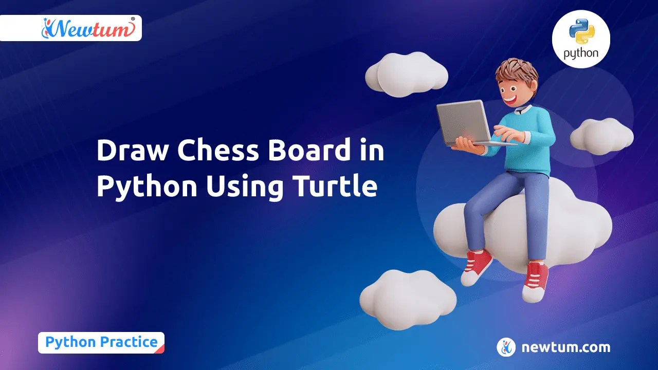 Draw Chess Board in Python Using Turtle
