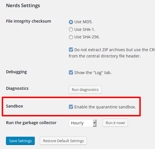 NinjaScanner v1.2 introduces the quarantine sandbox.