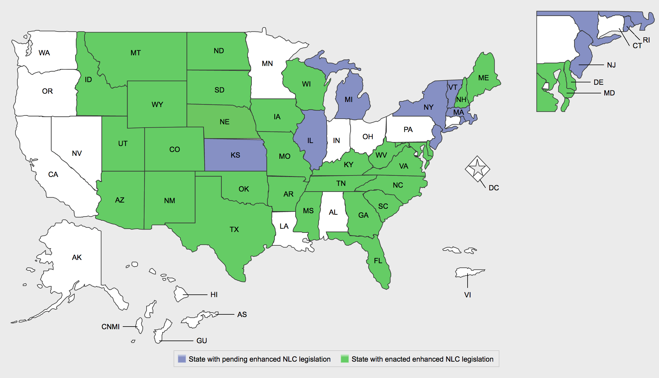 28 Nursing Compact States Map Online Map Around The World