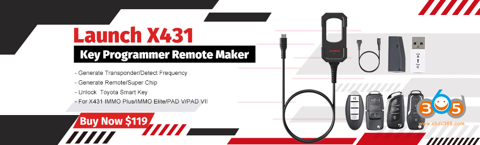 Launch X431 Key Programmer | OBDII365.com Official Blog