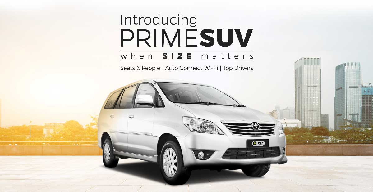 Introducing the allnew Ola Prime SUV Olacabs Blogs
