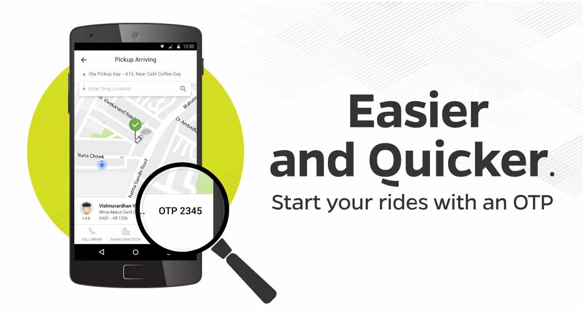 Start your Ola rides easily with an OTP Olacabs Blogs