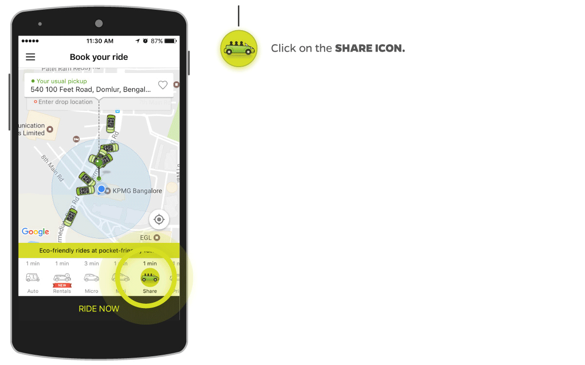 Ola Share, now in your city! Olacabs Blogs