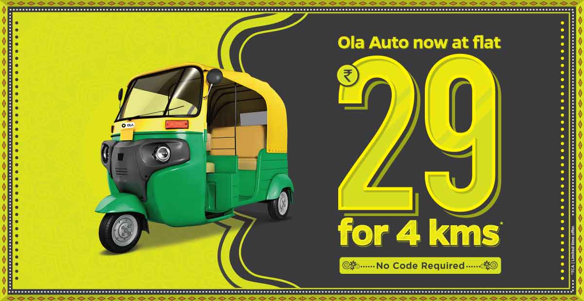 Ride an Ola Auto at Rs. 29 for 4 km Olacabs Blogs