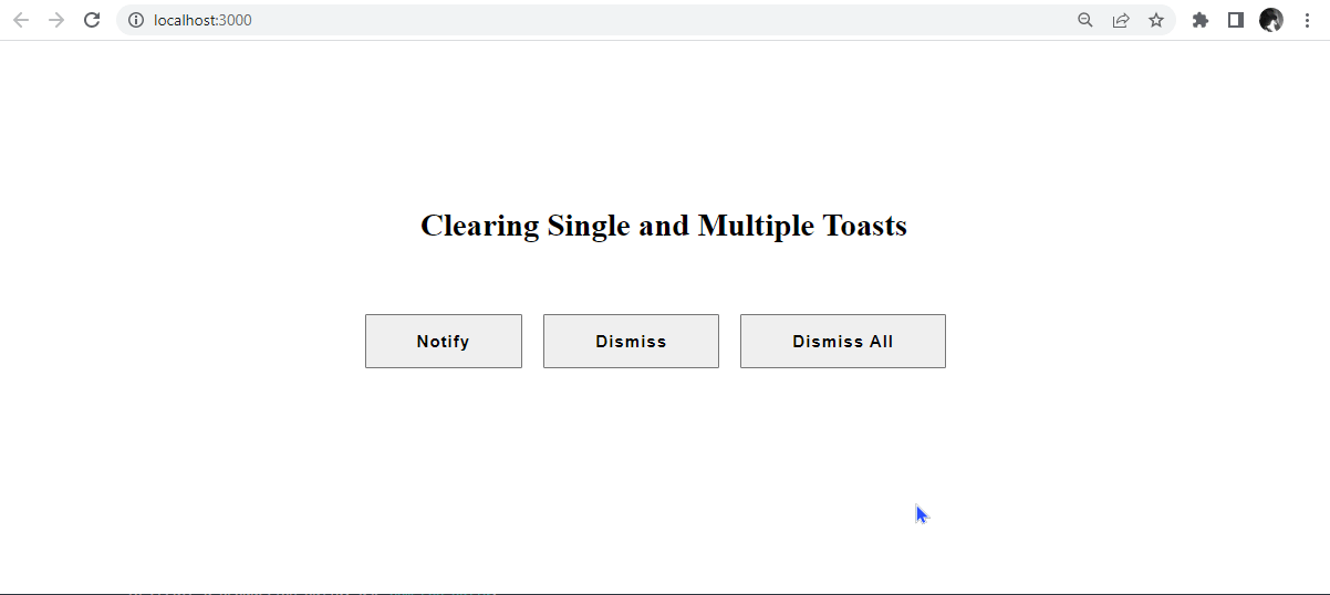 Styling Toast Messages with ReactToastify