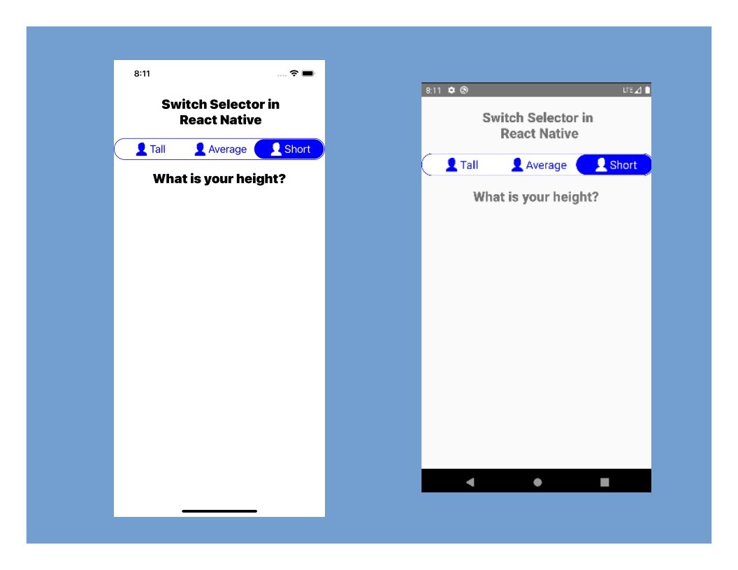 Using Switch Selectors in React Native