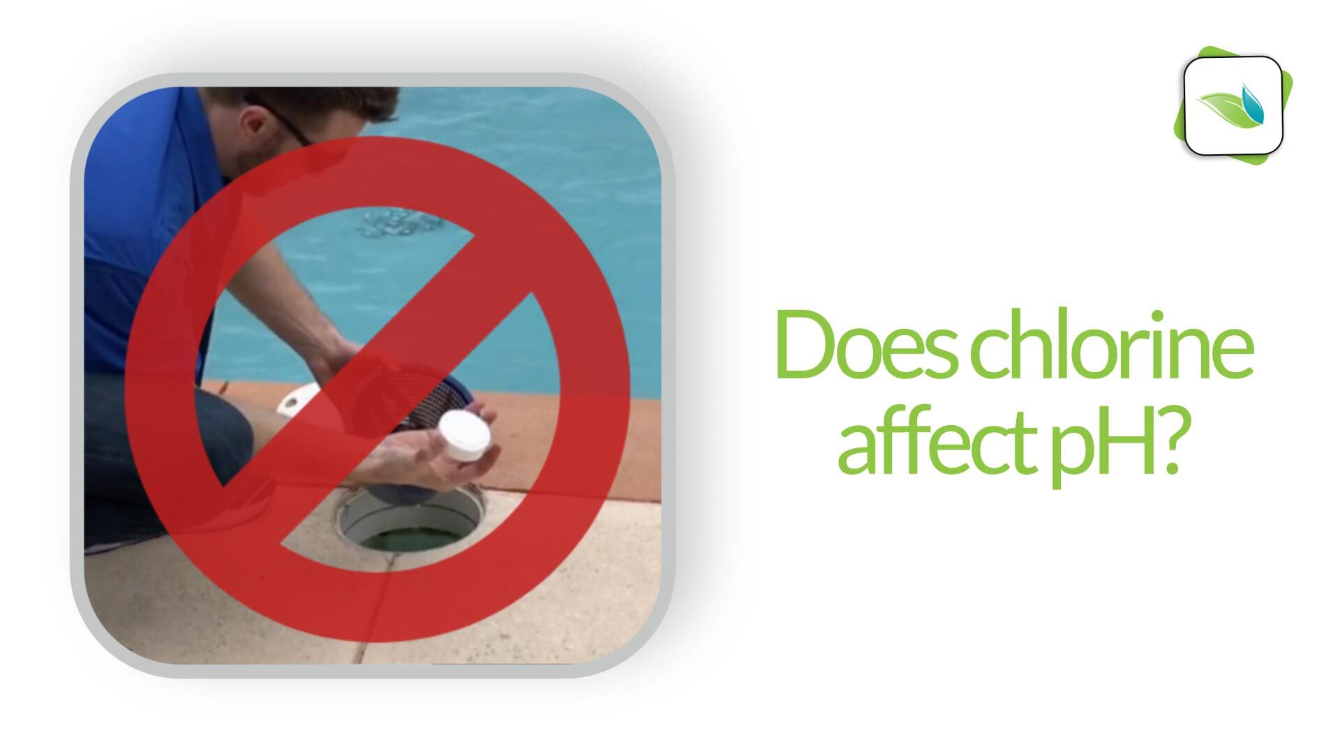 Does chlorine affect pH?