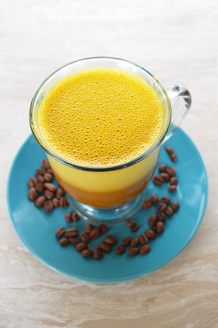 Awakening Coffee with Turmeric, Coconut Oil and Coconut Milk