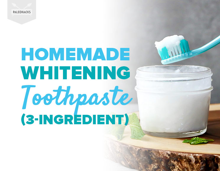 Homemade Whitening Toothpaste (3Ingredient) Natural Remedies