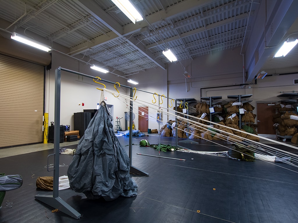 Military Parachute Storage ParaRigging Hits No Snags With Recent Install