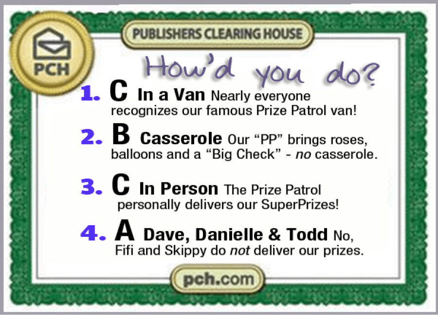 How Well Do YOU Know Our Prize Patrol? Take the Quiz! PCH Blog