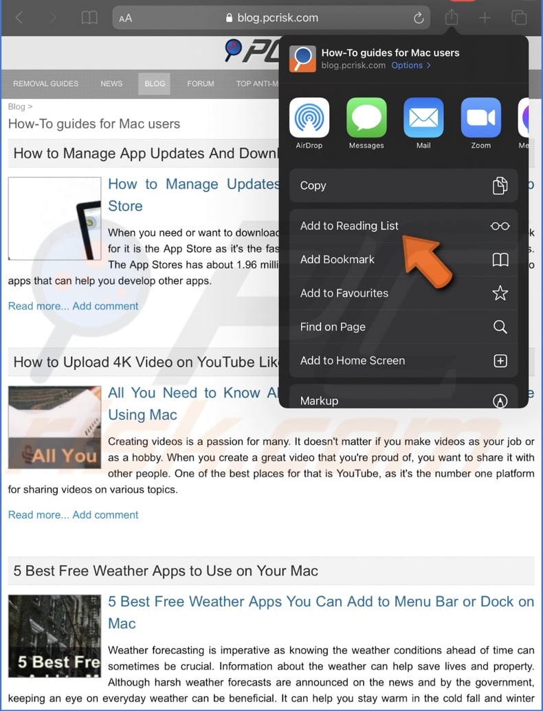 Add and Delete Safari Reading List On iPhone, iPad, and Mac