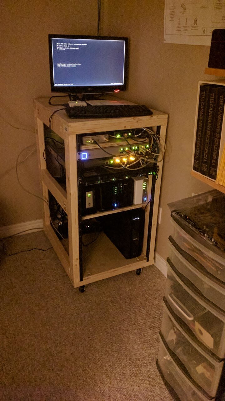 Homemade Server Rack WorkinProgress Mike Pelley's Musings