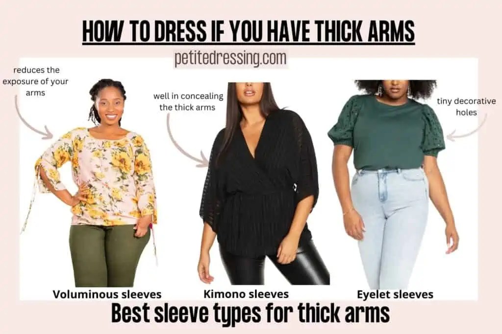 The Complete Styling Guide for Women with Thick Arms Petite Dressing
