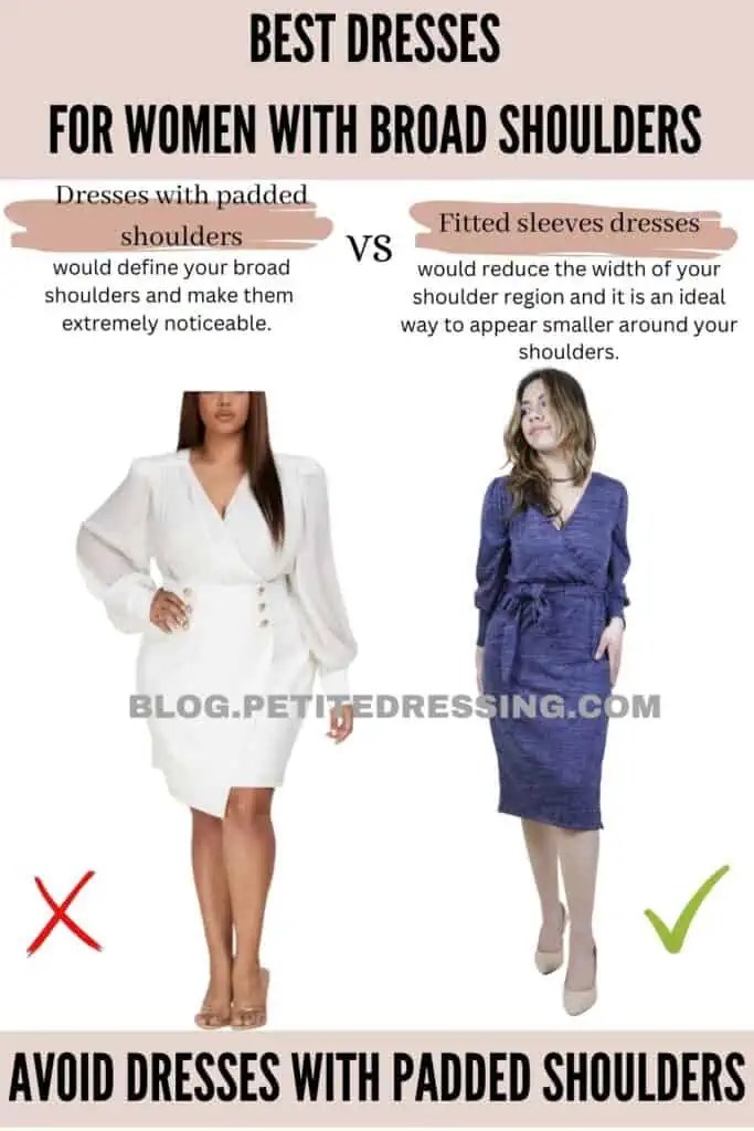 The Dress Guide for Women with Broad Shoulders Petite Dressing