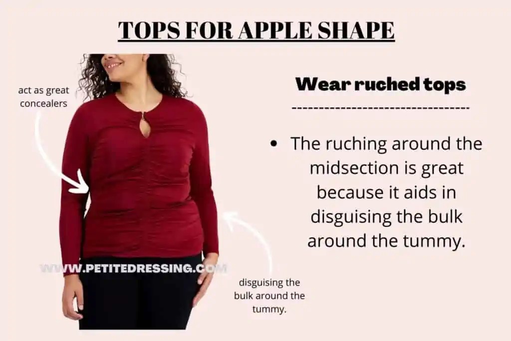 The Complete Tops Guide for Apple Body Shape Petite Dressing