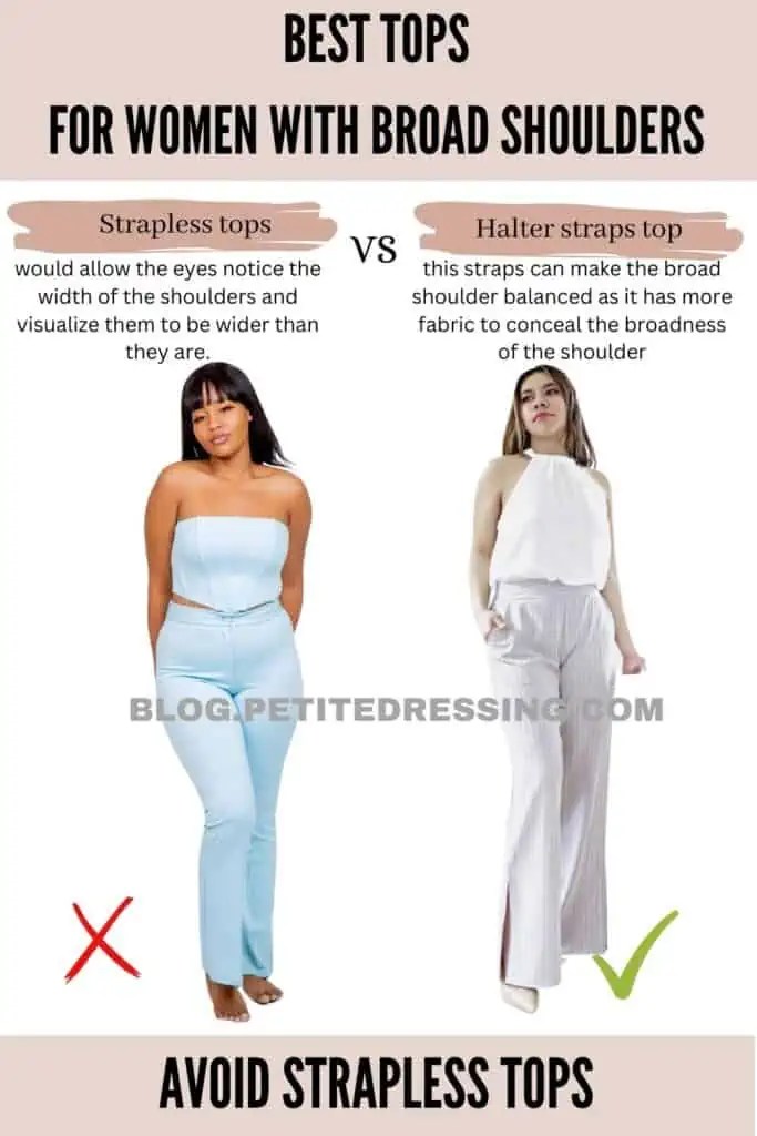 The Tops Guide for Women with Broad Shoulders Petite Dressing