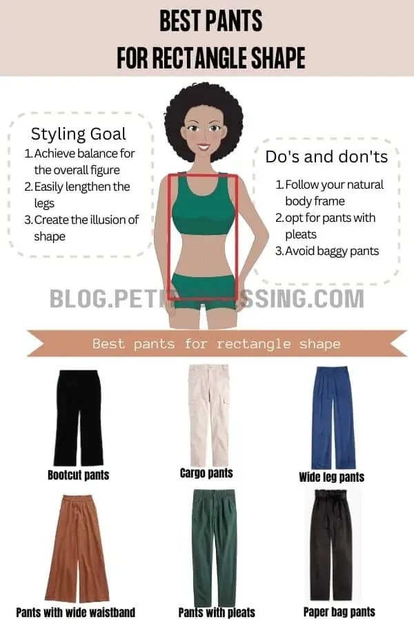 The Complete Pants Guide for Rectangle Body Type Petite Dressing
