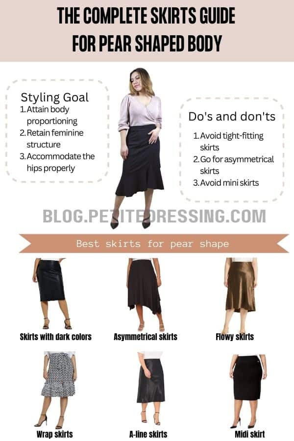 The Complete Skirt Guide for Pear Body Shape