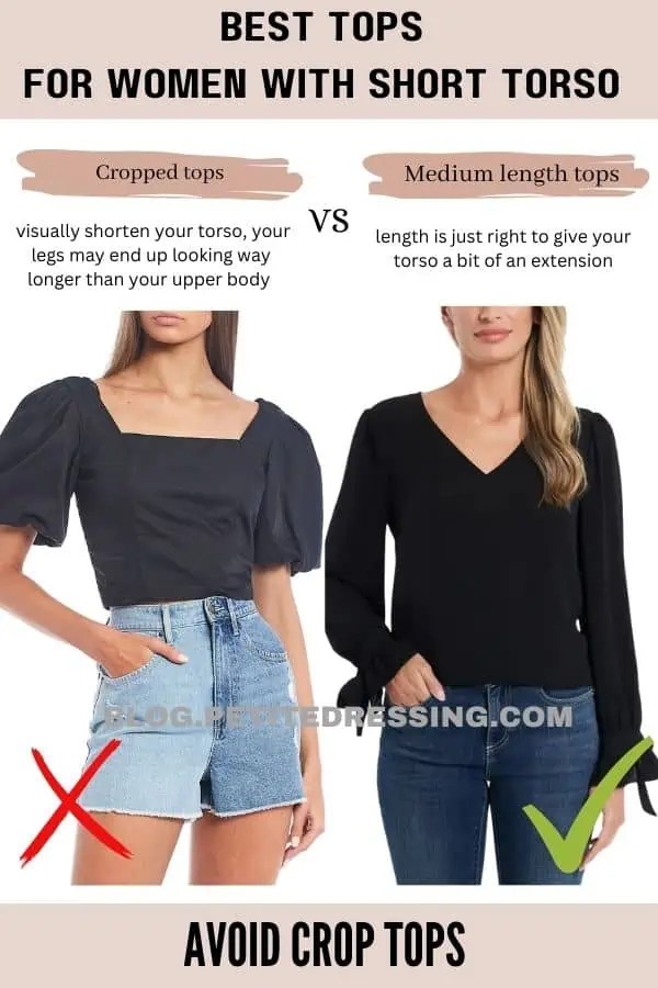 The Tops Guide for Women with Short Torso Petite Dressing