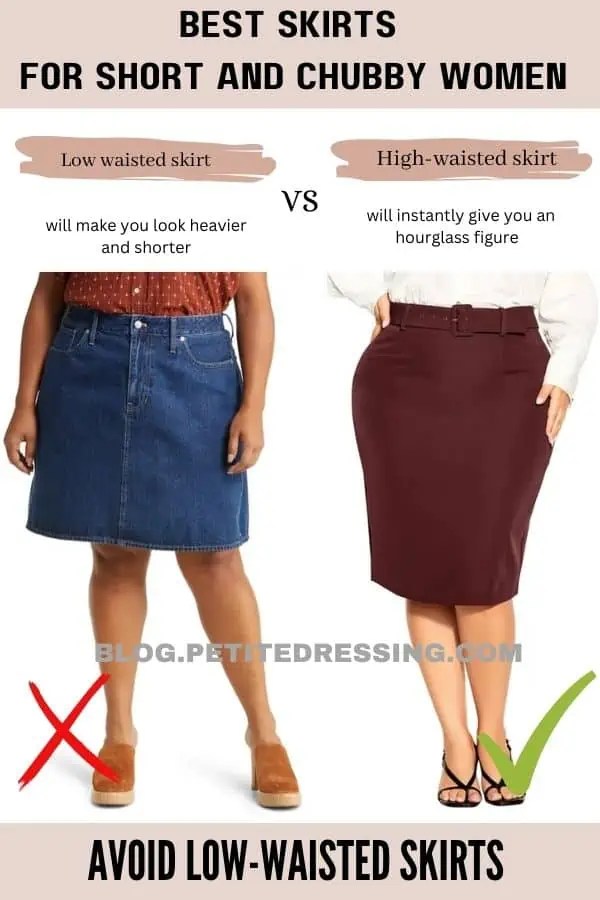 The Skirt Guide for Short and Chubby Women Petite Dressing