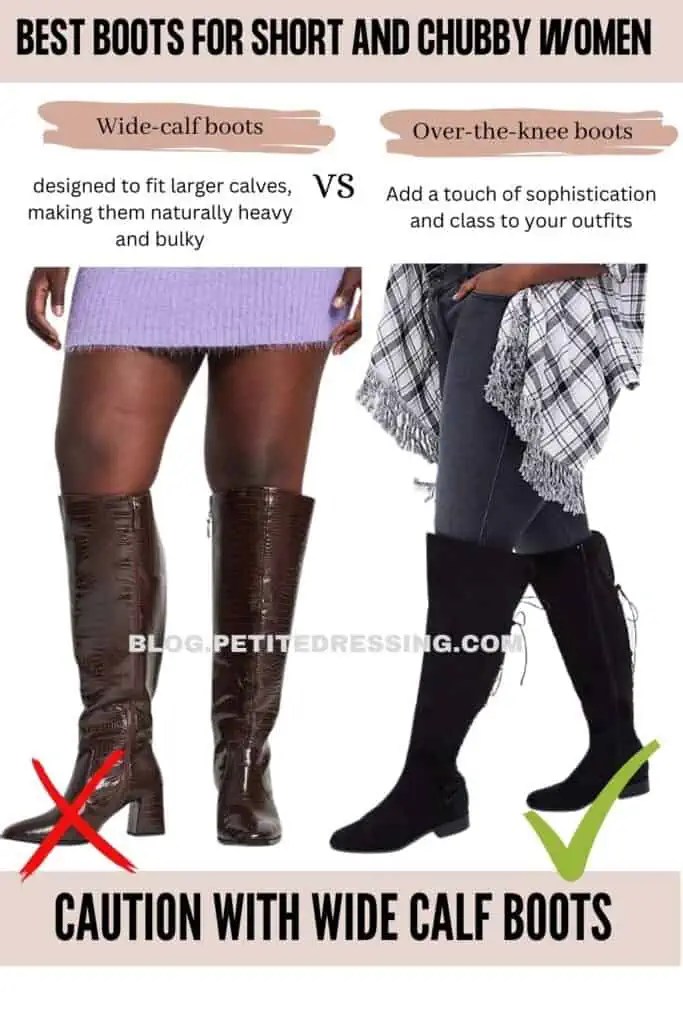 Boots guide for Short and Chubby Women Petite Dressing