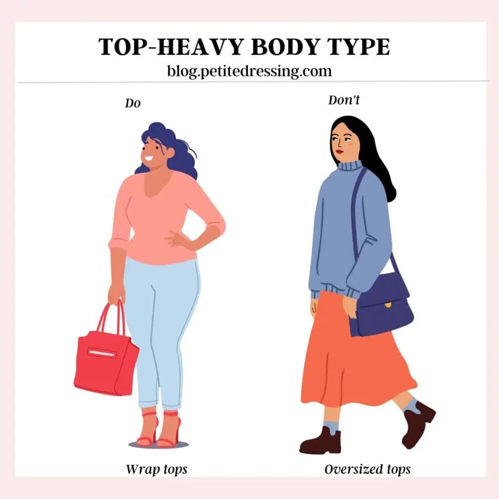 How to Dress if You are Top Heavy Petite Dressing
