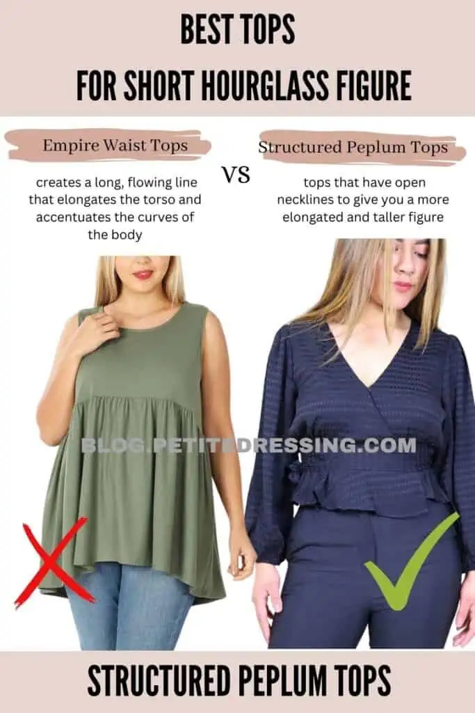 Tops Style Guide for Short Hourglass Figure Petite Dressing
