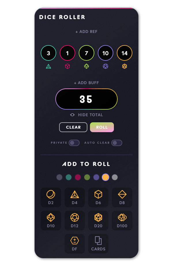 Colored Dice, Pro GMs, Zines, & More! Role