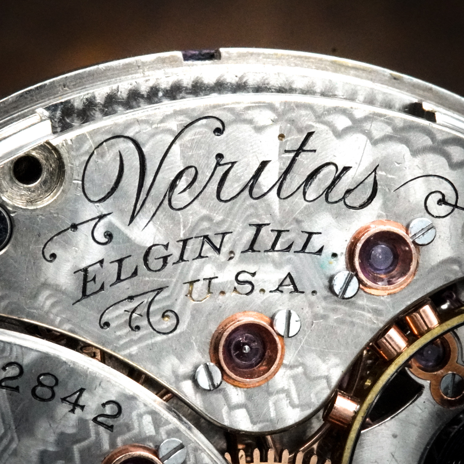 "Veritas" Name Trademarked by the Elgin National Watch Company Pocket