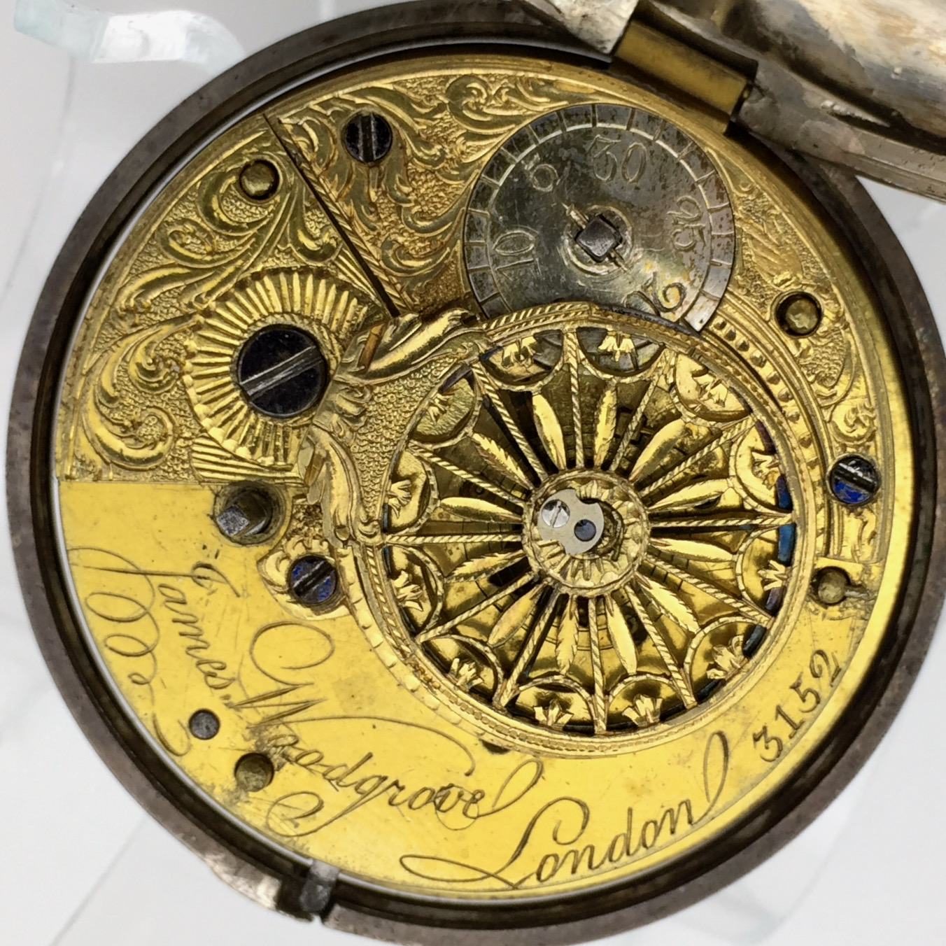 James Woodgrove (London) c.1794 Fusee Pocket Watch with Verge