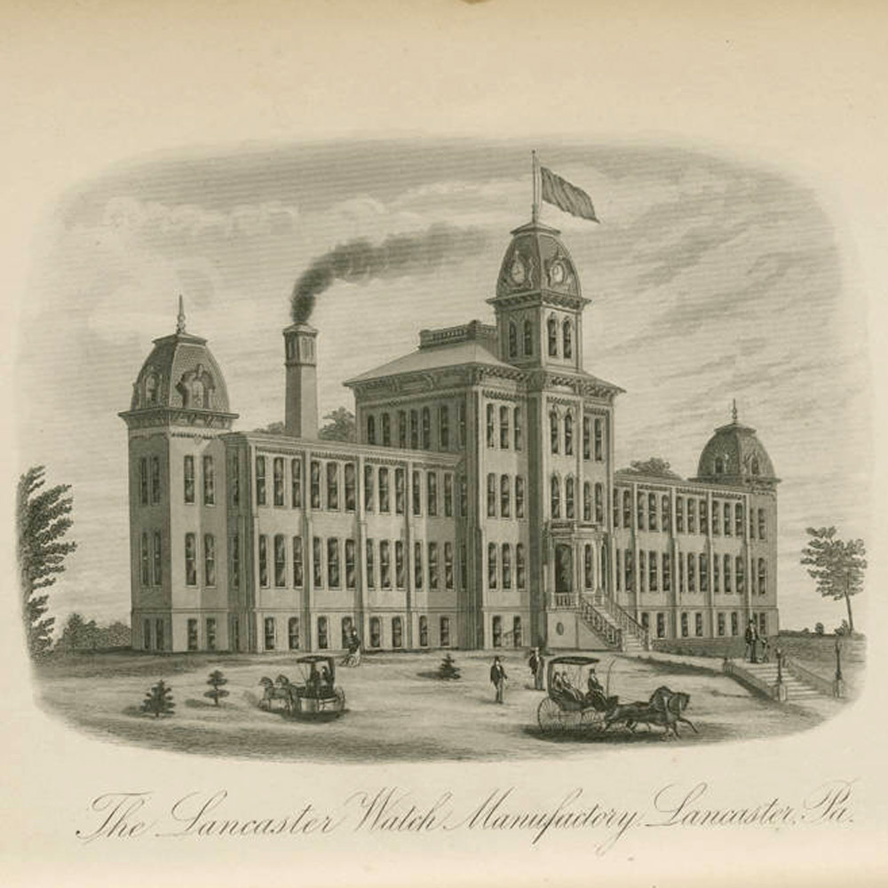 The Lancaster Watch Company Factory in Lancaster, Pennsylvania, c.1883. Pocket Watch Database Blog