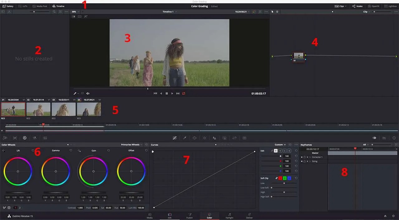 Basic Color Correction and Grading in DaVinci Resolve Pond5