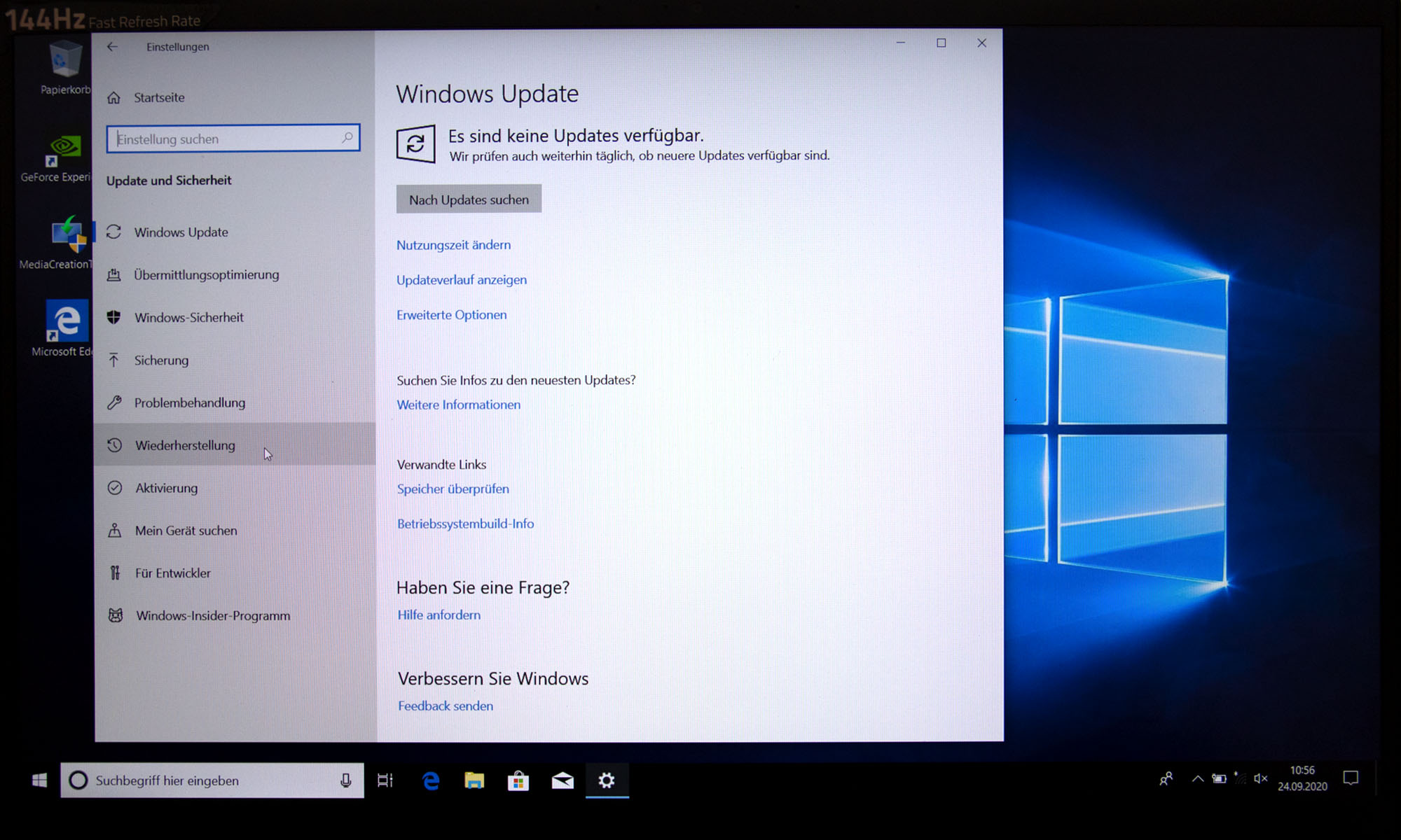 Windows 10 zurücksetzen! Windows 10 Originalzustand.