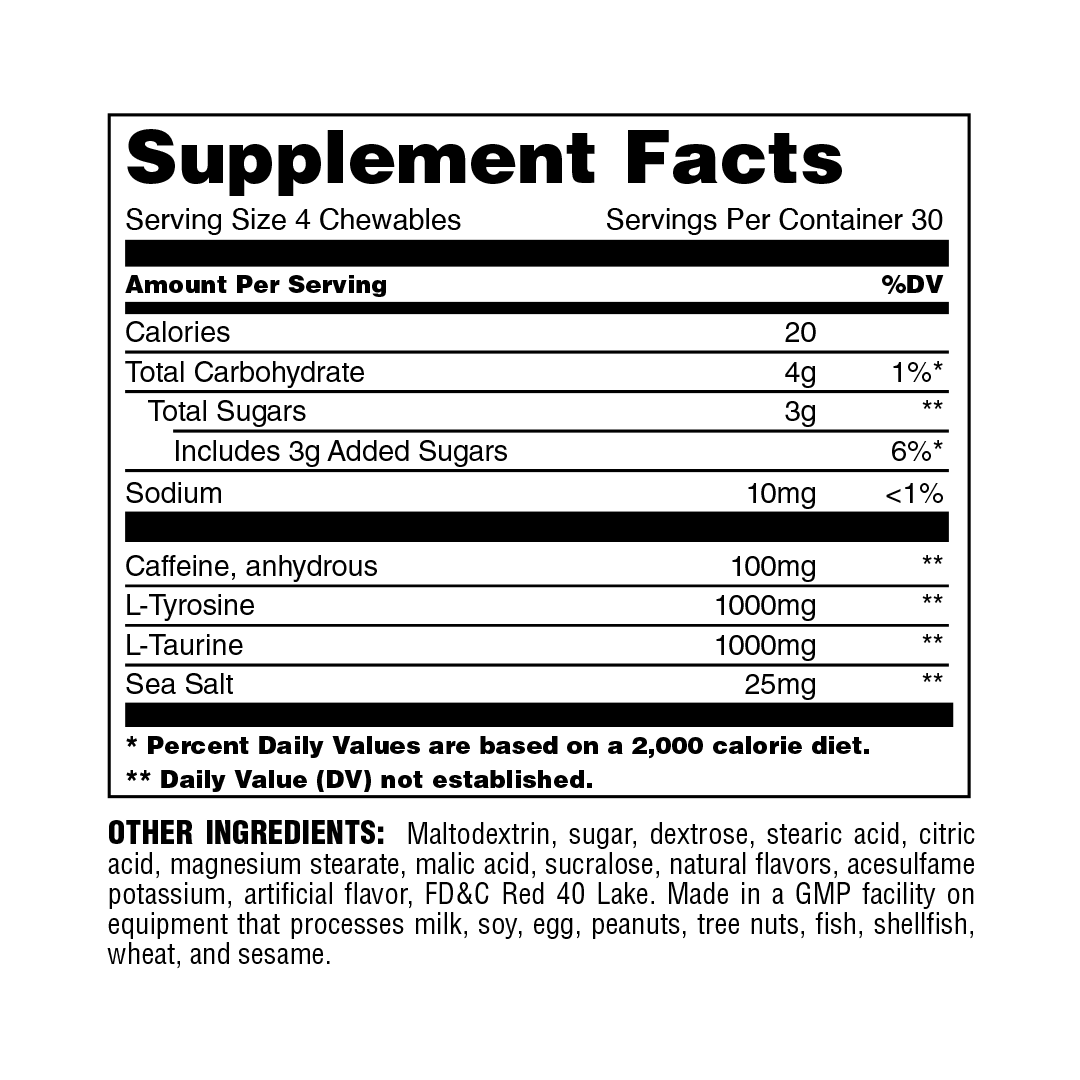 Animal Energy Chews A Convenient and Flavored PickMeUp