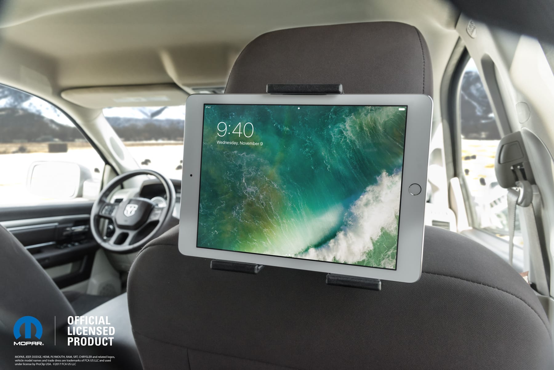 RAM 2500 Official Licensed MOPAR Headrest Mounts ProClip USA