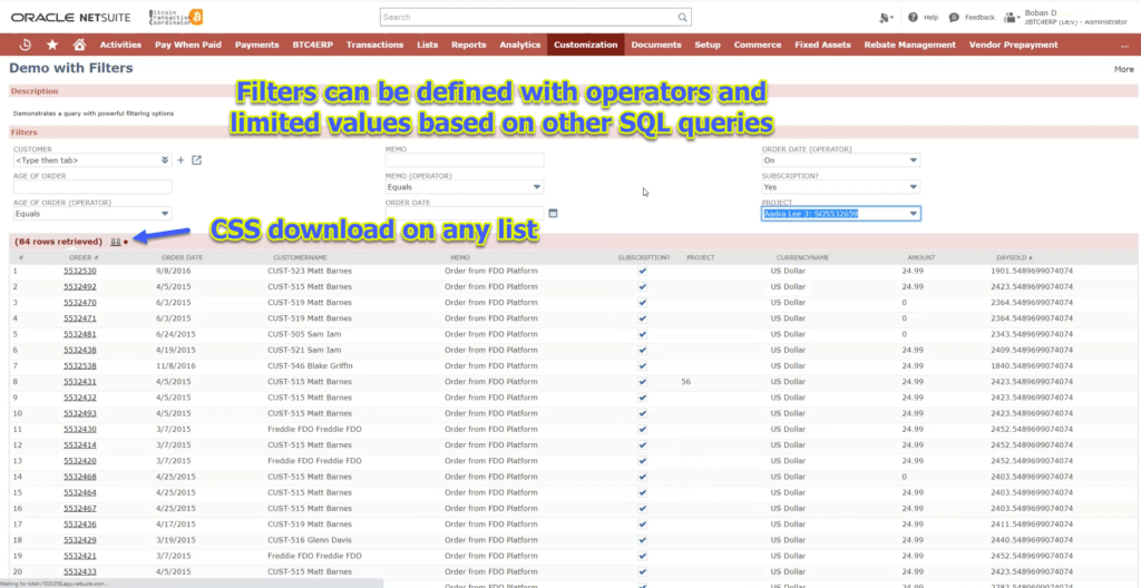 Marty Zigman on "Render NetSuite SQL Queries Like Saved Searches"