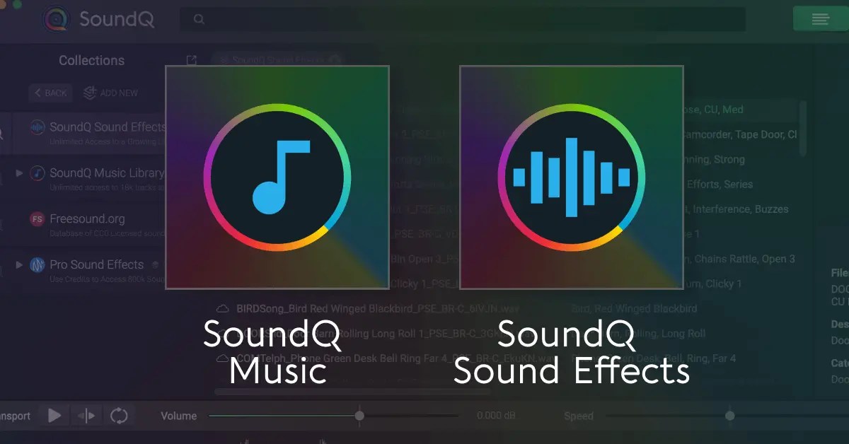 SoundQ Update Now with Unlimited Sound Effects & Music