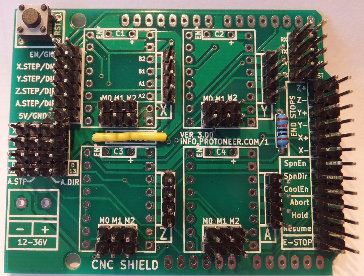 Arduino CNC Shield V3.XX – Assembly Guide | Protoneer.co.nz