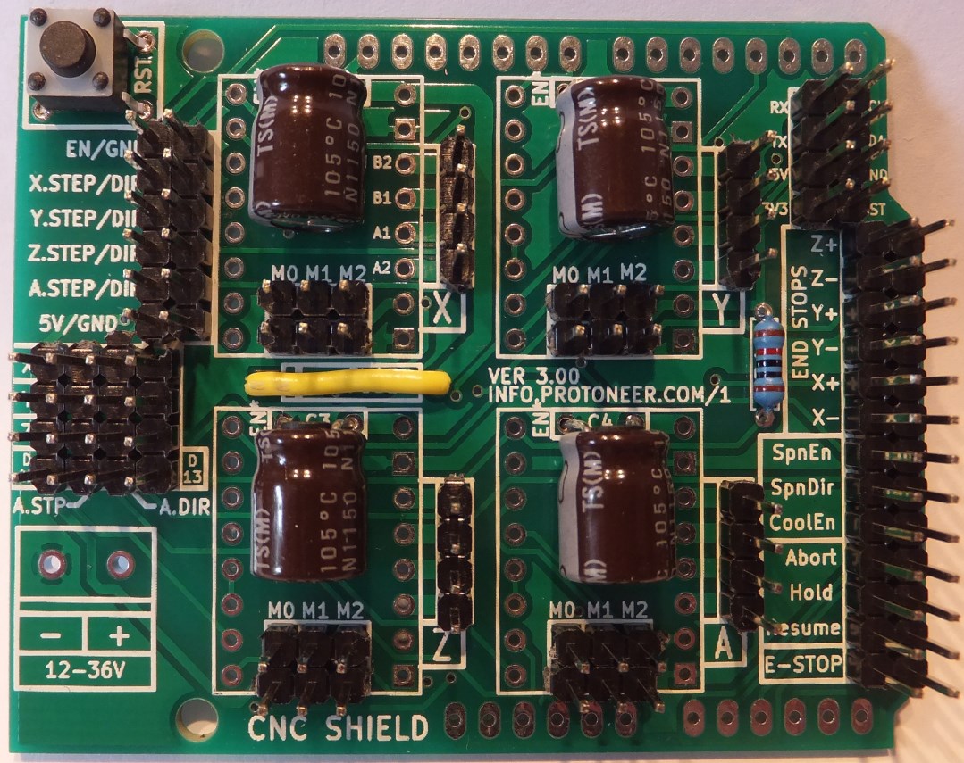 Arduino CNC Shield V3.XX – Assembly Guide | Protoneer.co.nz