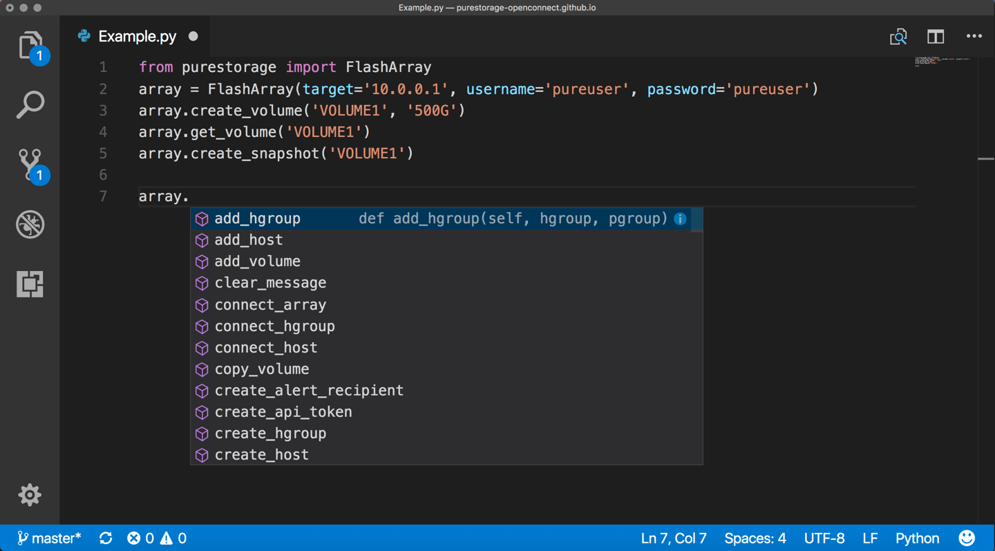 Python in visual studio code kitsnsa
