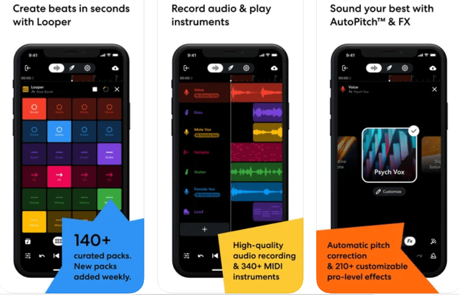BandLab a free music recording app for IOS PUSH.fm