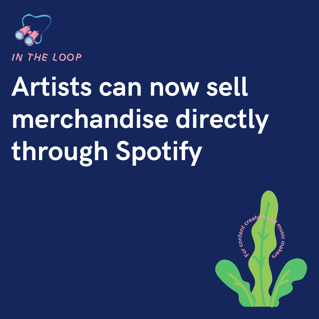Artists can now sell merchandise directly through Spotify PUSH.fm