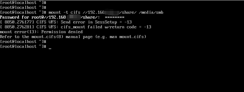 sambaクライアントでWindowsをマウントできない。mount error(13) Permission denied puti se blog